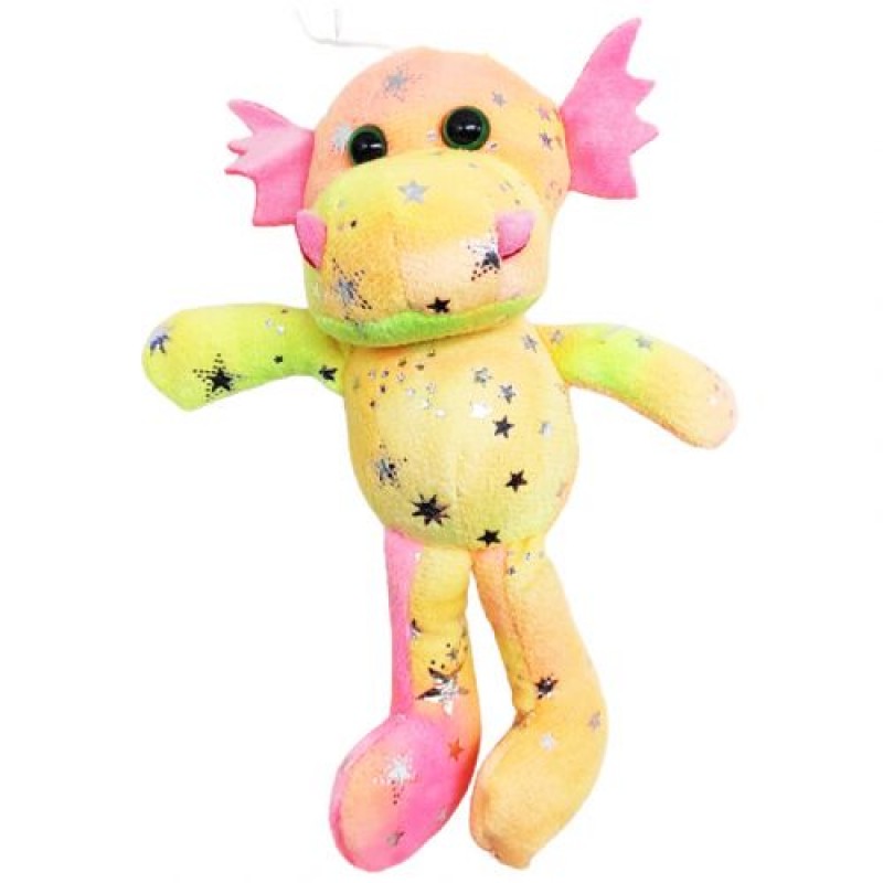 Мʼяка іграшка "Дракоша", рожево-жовтий (16 см) Текстиль Рожево-жовтий (222745)