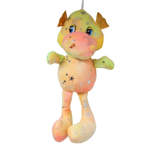 Мʼяка іграшка "Дракон" (22 см), рожево-жовтий Текстиль Рожево-жовтий (222758)