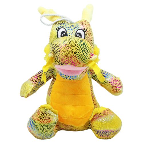 Мʼяка іграшка "Дракон", жовтий (30 см) Текстиль Жовтий (222771)