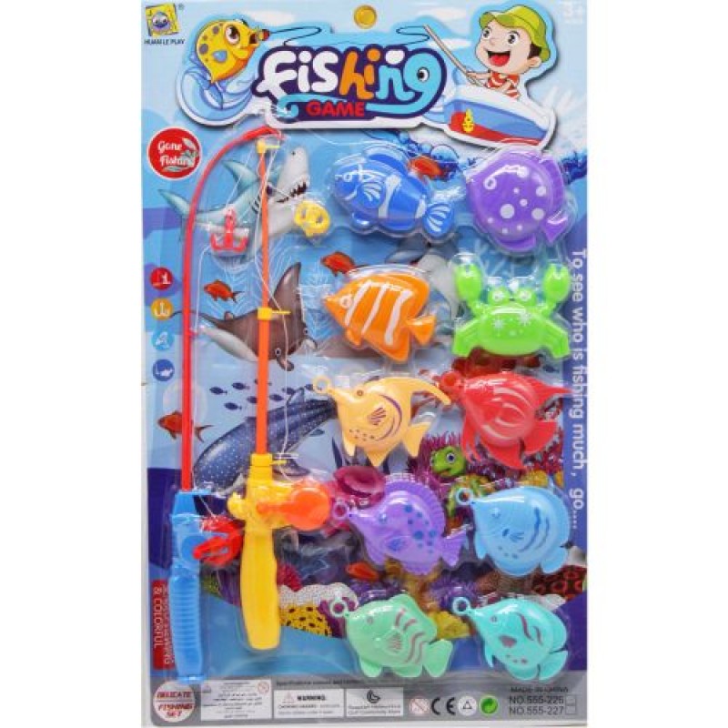 Магнітна рибалка "Fishing game" (10 риб, 2 вудки) Пластик Різнобарв'я (223069)