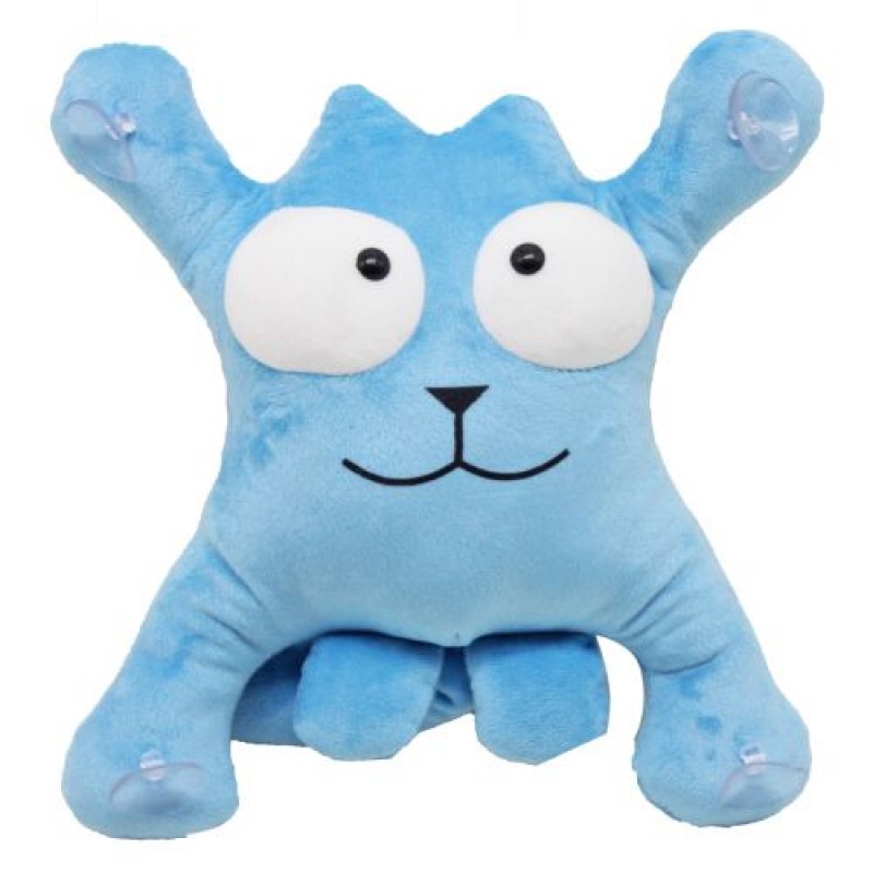 Іграшка на присосках "Кіт Саймон", синій Текстиль Синій (225728)