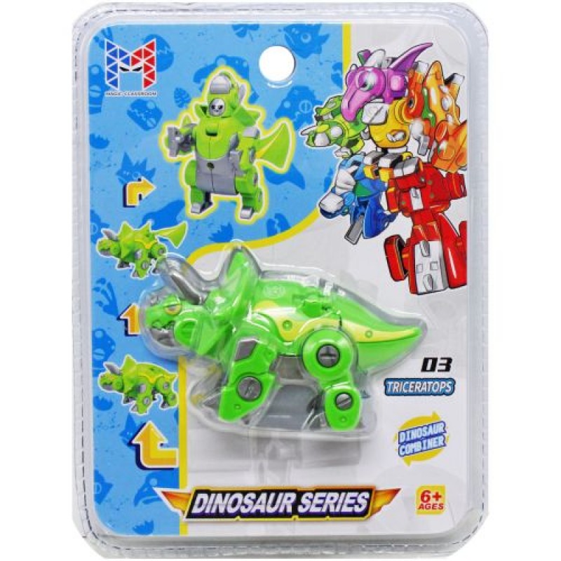 Динозавр-трансформер "Dinosaur series: Трицератопс" Пластик Зелений (226794)
