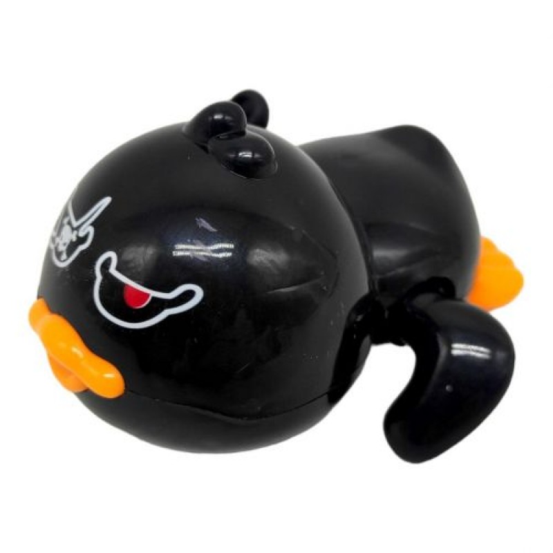 Заводна іграшка для ванни "Каченя" (чорна) Пластик Чорний (234529)