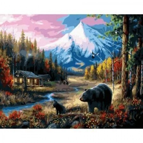 Картина за номерами "Мешканці Аляски" 40х50 см Комбінований Різнобарв'я (234848)