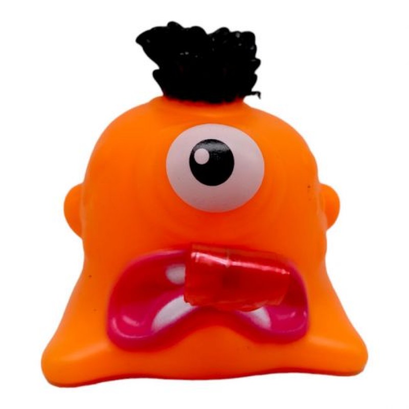 Іграшка-антистрес "Монстрик з дуділкою" (помаранчевий) Комбінований Помаранчевий (234912)