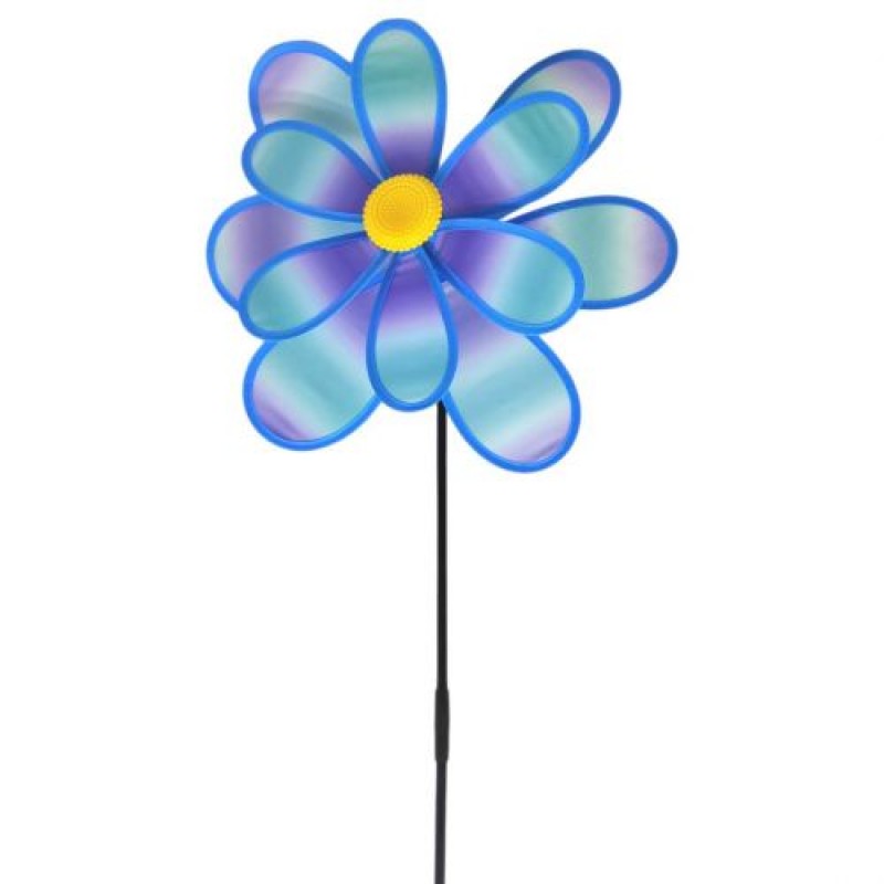 Вітрячок "Квіточка", діаметр 38 см, блакитний Комбінований Різнобарв'я (235286)