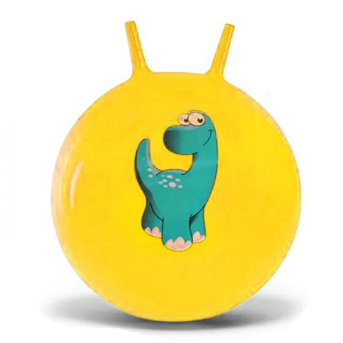 Мʼяч для фітнесу "Дінозаври" (жовтий) ПВХ Жовтий (235343)