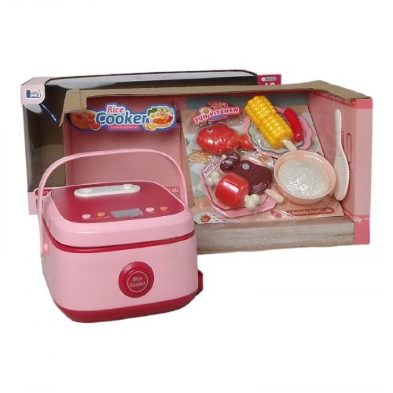 Дитяча іграшка "Мультиварка" з продуктами, на батарейках Пластик Різнобарв'я (236586)