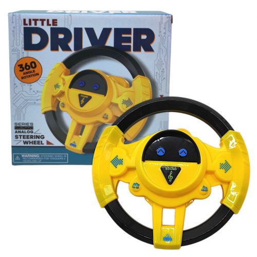 Кермо музичне "Little Driver" (жовтий) Пластик Жовтий (237769)
