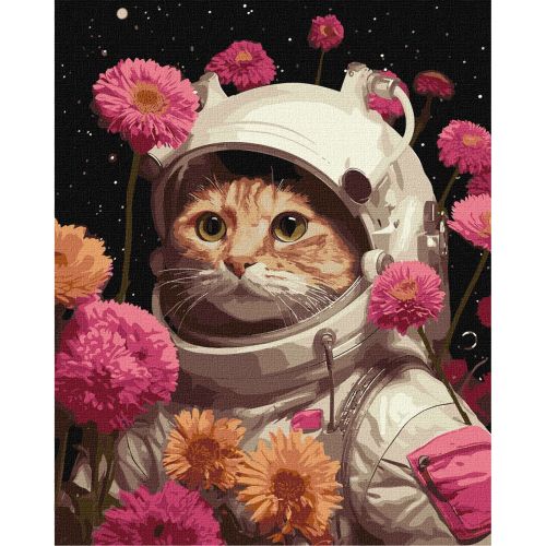 Картина за номерами "Котяча експедиція" 40х50 см Комбінований Різнобарв'я (238368)