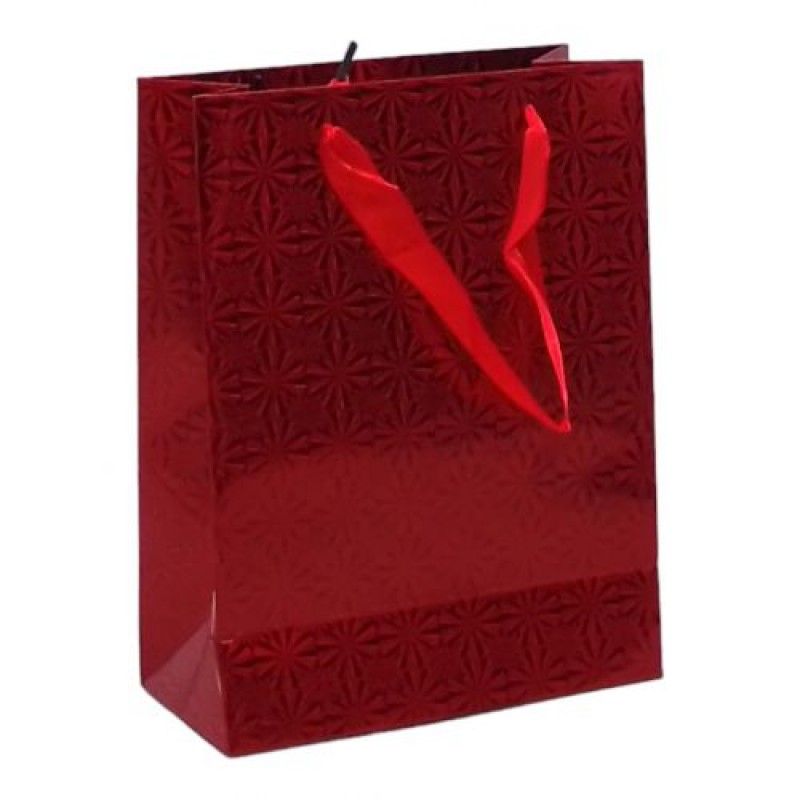 Пакет подарунковий (23,5х8,5х18 см.), червоний Картон Червоний (238960)