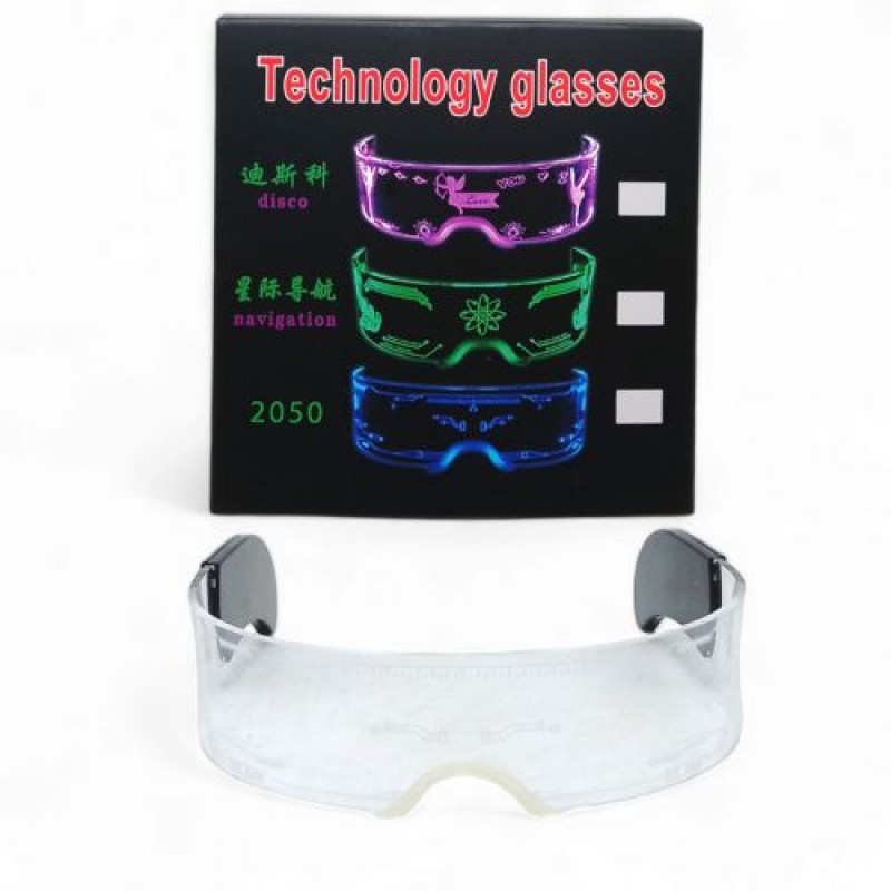 Окуляри з підсвічуванням "Technology glasses" Пластик Білий (240534)