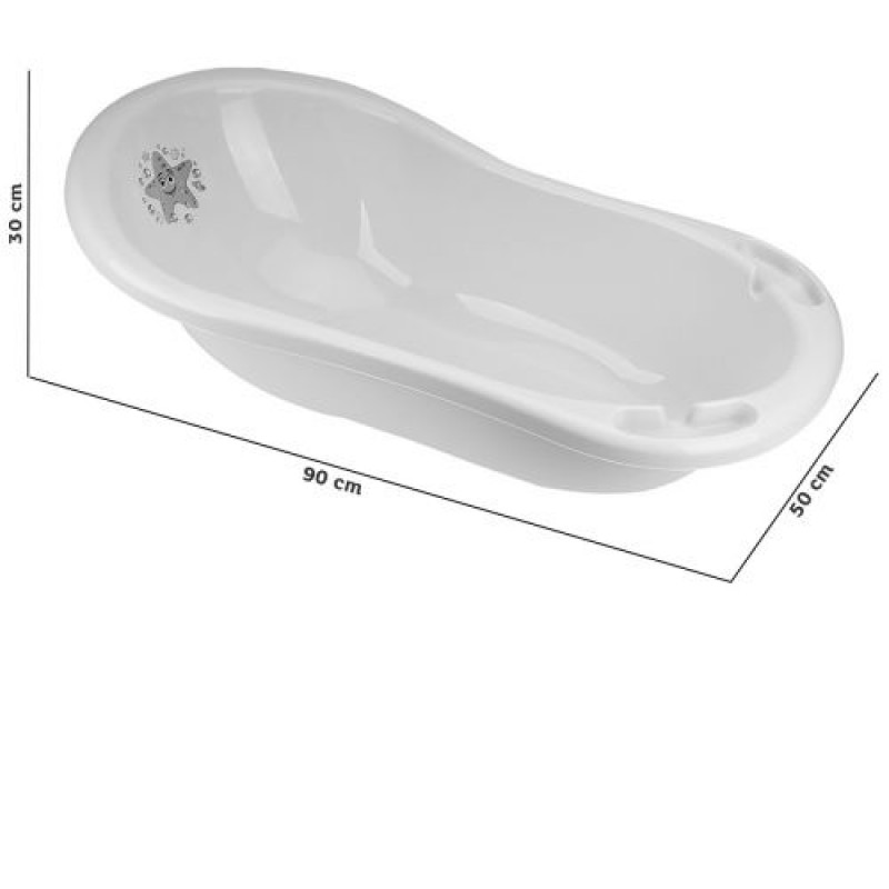 Ванночка для купання, 90 см (біла) Пластик Білий (227166)