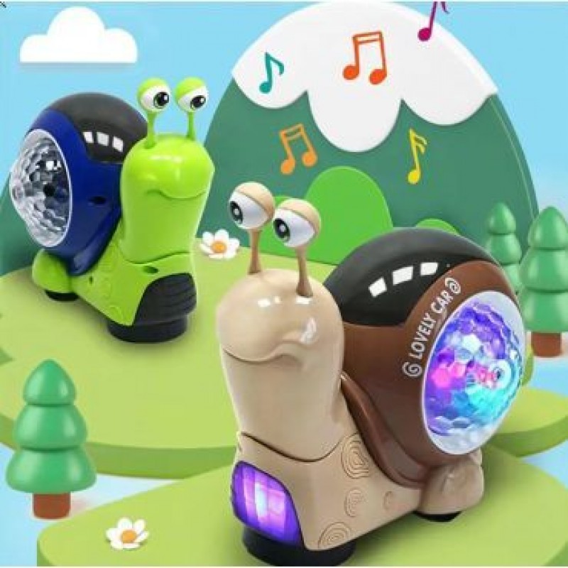 Музична іграшка "Веселий Равлик" Пластик Зелений (227396)