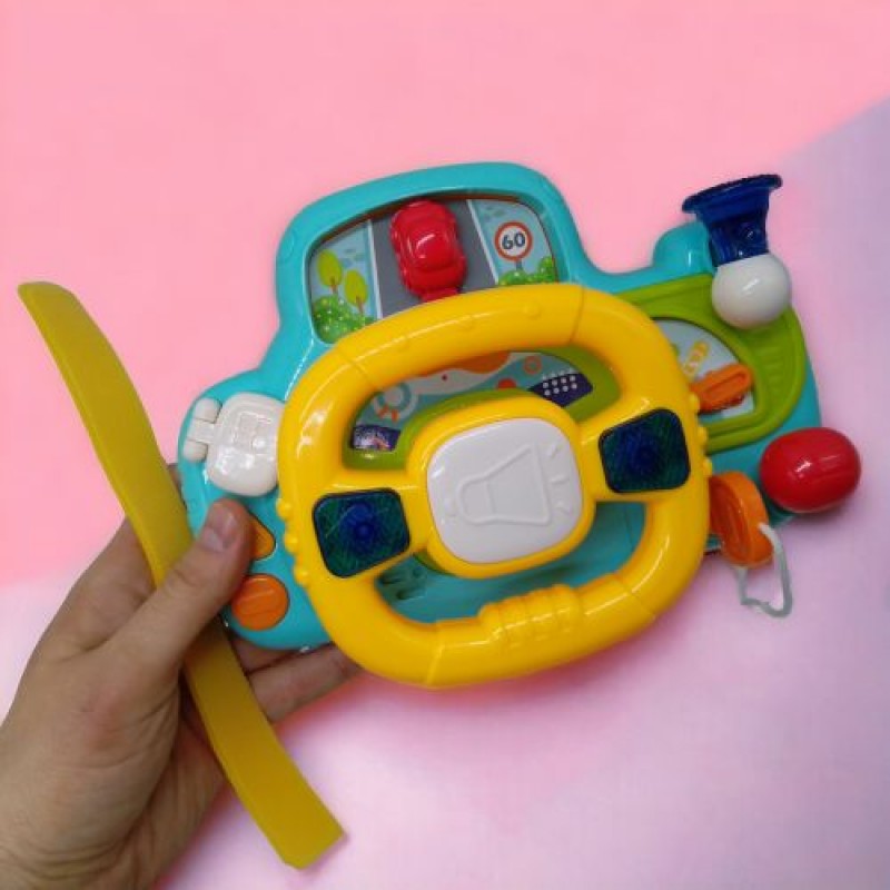 Інтерактивна іграшка "За кермом", жовта, укр Пластик Різнобарв'я (240017)