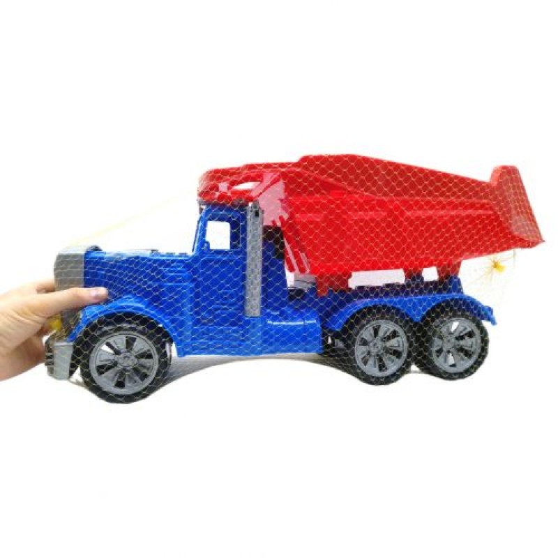 Машинка пластикова "Самоскид відкидний" (синій + червоний) Пластик Різнобарв'я (240259)