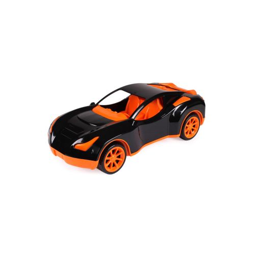 Пластиковая спортивная машина (черно-оранжевая) 6139