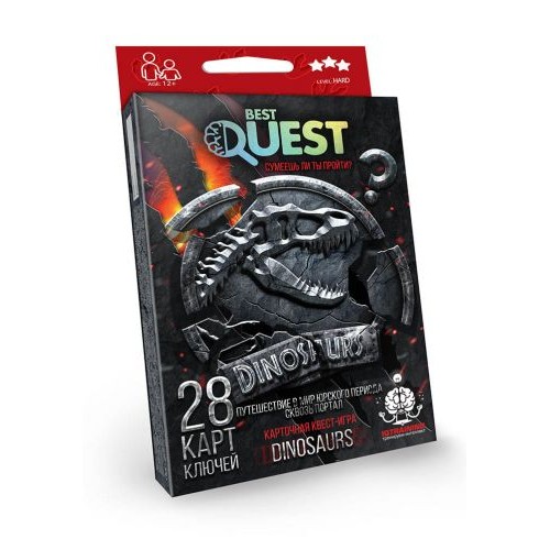 Карточная квест-игра "Best Quest: Динозавры" (рус) BQ-01-04