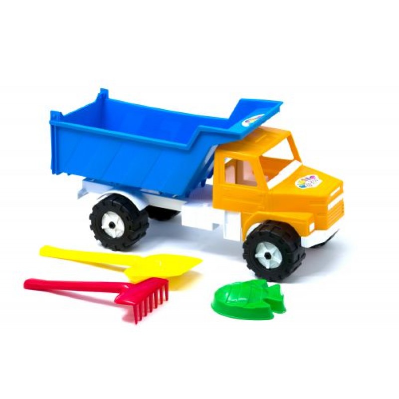 Машинка "Вантажівка Денні класик" з пісочним набором (синій) Пластик Різнобарв'я (104113)