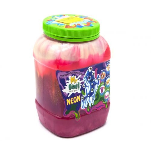Лизун-антистресс "Mr. Boo: Neon", 1000 г (розовый+) 80051