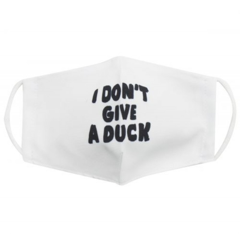 Багаторазова 4-х шарова захисна маска "I dont give a duck" розмір 3, 7-14 років Комбінований Білий (153186)