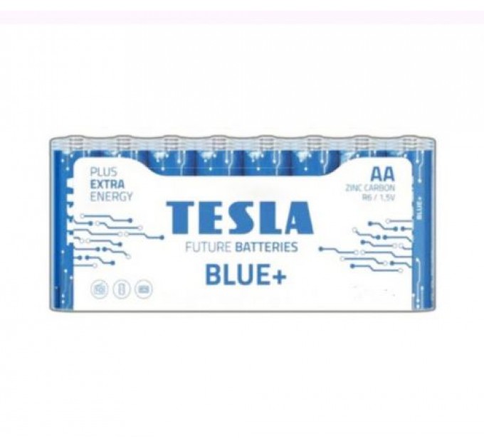 [AA BLUE+ 24M] Первинні елементи вугульно-цинкові з напругою 1,5В TESLA BATTERIES AA BLUE+ 24 MULTIPACK ( R06 / SHRINK 24 шт.)