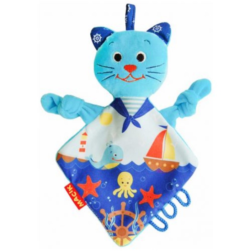 Іграшка обіймашка "Кіт моряк" Комбінований Блакатний (166815)