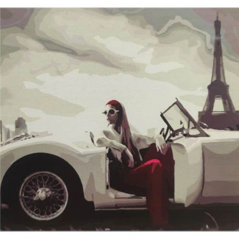 Картина за номерами "Чорно-білий шик Парижу" ★★★ Комбінований Різнокольоровий (180835)