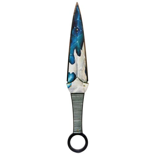 Сувенірний ніж "КУНАЙ AUGUSTITE" дерево Блакитний (202194)