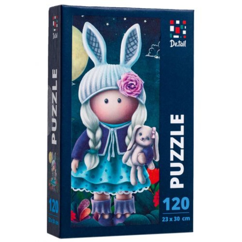 Пазли "Мила лялька-зайчик", 120 елем. картон Різнобарв'я (202556)