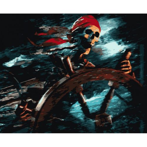 Картина за номерами "Пірати Карибського моря" ★★★★ Комбінований Різнобарв'я (204184)