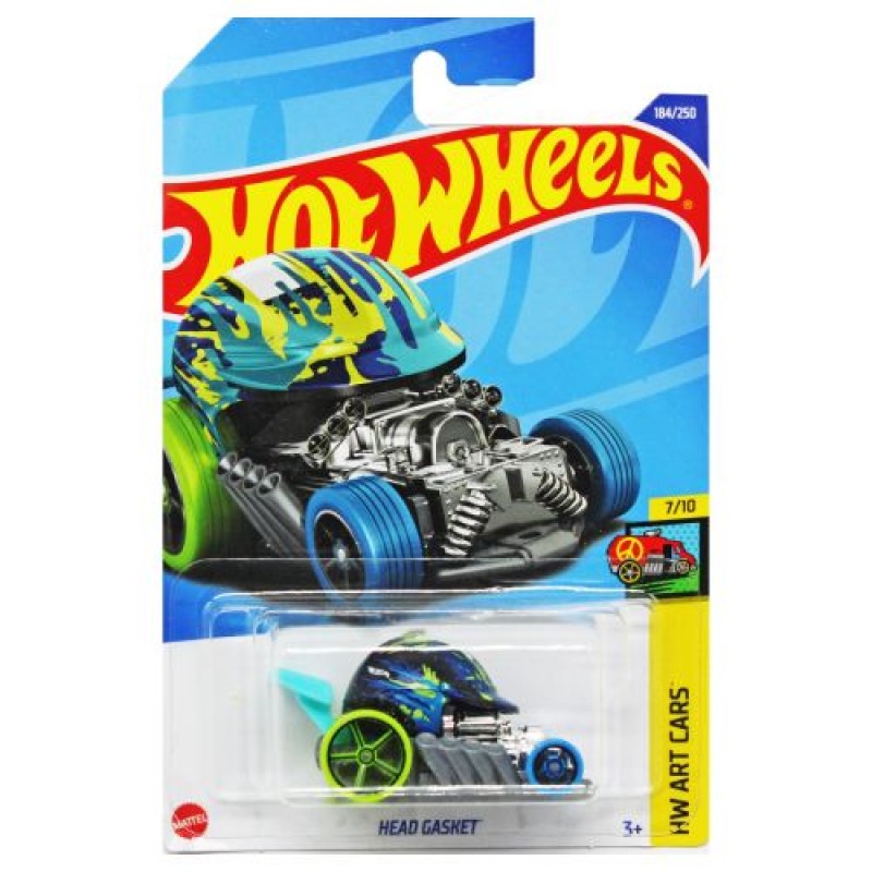 Машинка "Hot wheels: HEAD GASKET" (оригінал) Металопластик Блакитний (205669)