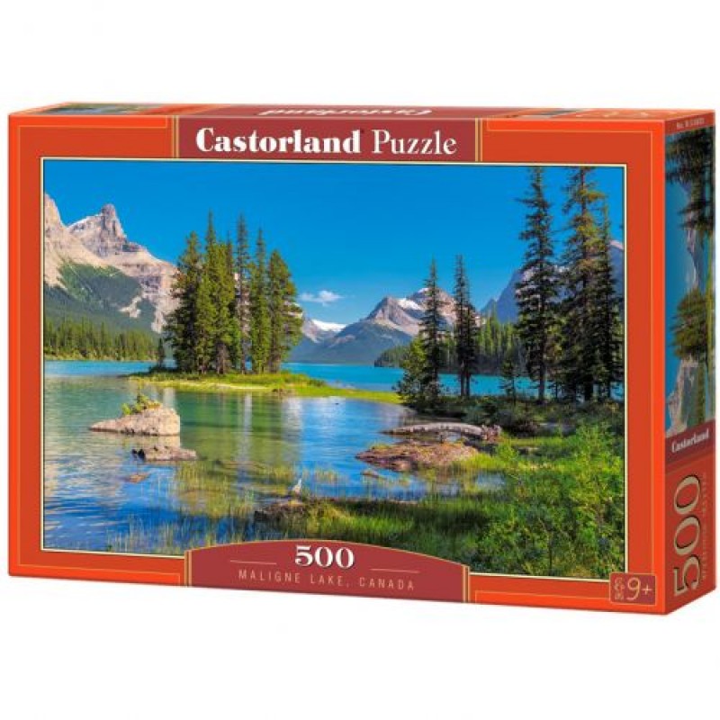 Пазли " Озеро Малайн, Канада", 500 елементів Комбінований Різнобарв'я (207356)