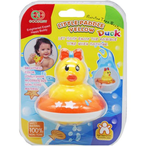 Іграшка-брязкальце для ванни "Качечка" Пластик Жовтий (207817)