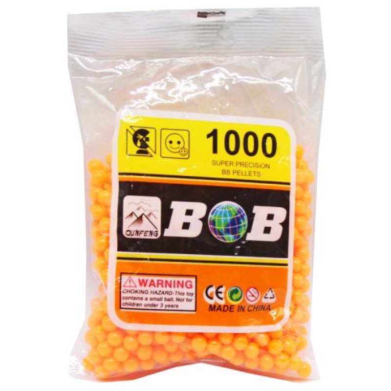 Кульки для зброї, 1000 шт. (помаранчевий) Пластик Помаранчевий (212416)