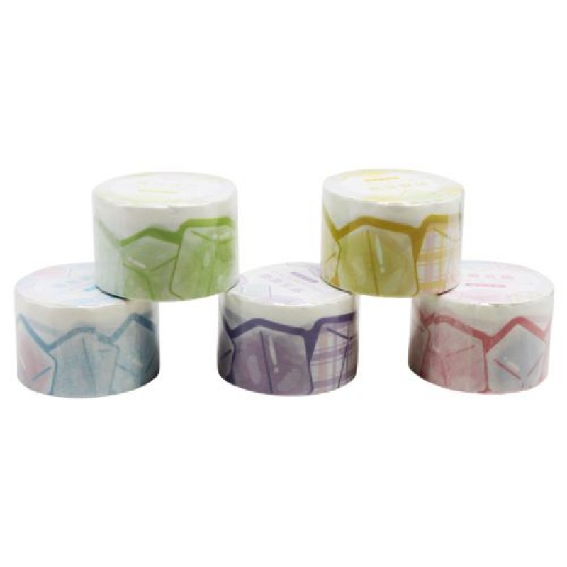 Скотч декоративний "Кубики льоду" (1 шт) Комбінований Різнобарв'я (217704)