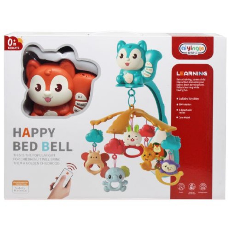 Мобіль на ліжечко "Happy Bell", вид 1 Пластик Різнобарв'я (218584)