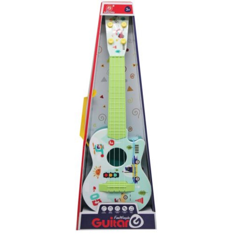 Гітара чотириструнна "Guitar", бірюзова Пластик Різнобарв'я (219236)