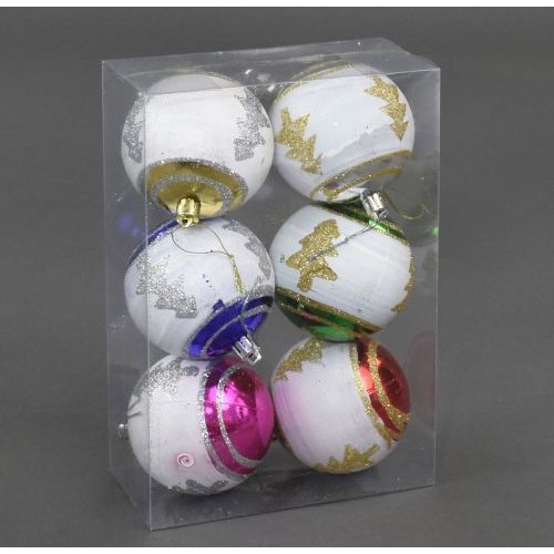 Уцінка. Ялинкова іграшка "Кульки" - Побитий один шар, пошкоджена упаковка (220200)