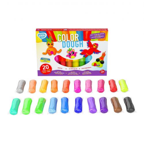 Набір для ліплення з тістом "Lovin Color Dough", 20 стіків Комбінований Різнобарв'я (221664)