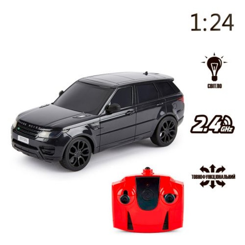 Машинка на радіокеруванні "Range Rover Sport" (чорний) Пластик Чорний (222423)