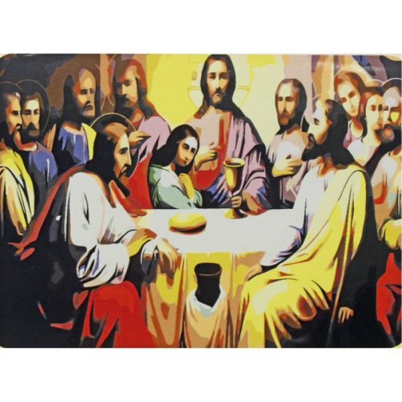 Картина по номерах "Ісус Христос" 40х50 см Комбінований Різнобарв'я (222621)