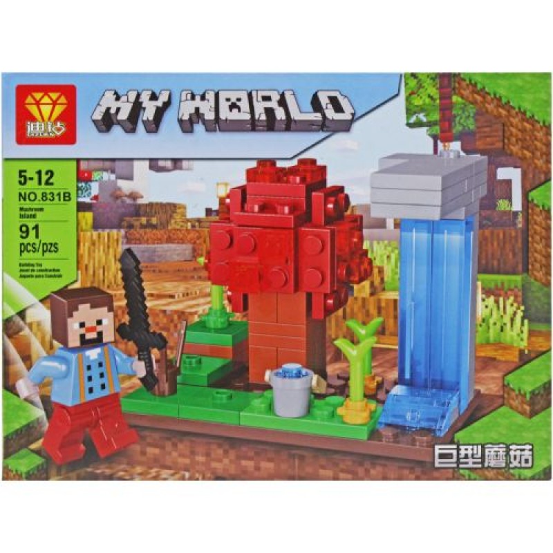 Конструктор "Minecraft", (вид В) Пластик Різнобарв'я (227201)