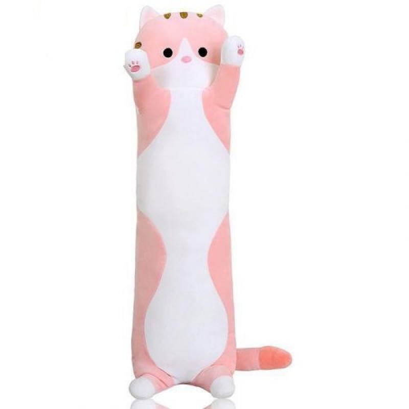Плюшевий кіт-обіймашка Батон, рожевий, 70 см Комбінований Рожевий (228281)