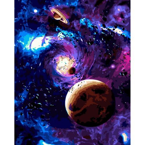 Картина по номерах "Всесвіт. Космос" 40x50 см Комбінований Різнобарв'я (233881)