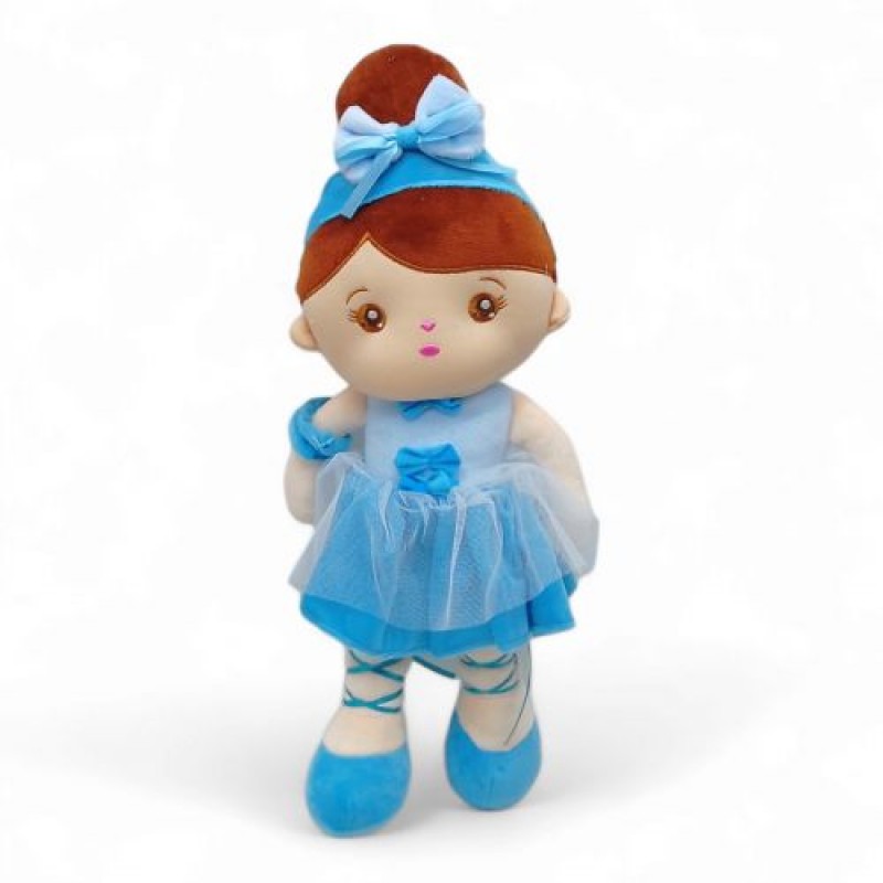 Мʼяка лялька "Дівчинка", 41 см (блакитна) Текстиль Блакитний (237114)