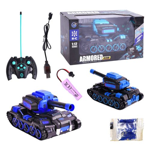 Танк на радіокеруванні "Armored" (блакитний) Пластик Блакитний (243155)