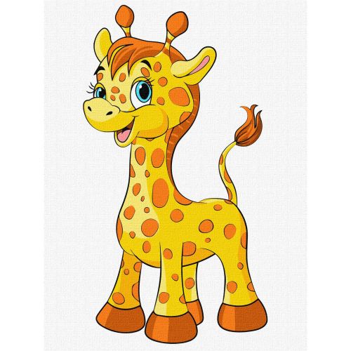 Набір для розпису по номерах для дітей "Чарівний жираф" 30х40см (243222)