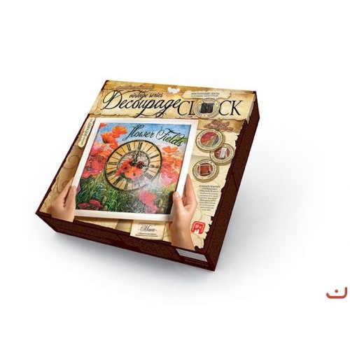 Комплект креативного творчества "Decoupage Clock", с рамкой DKС-01-04
