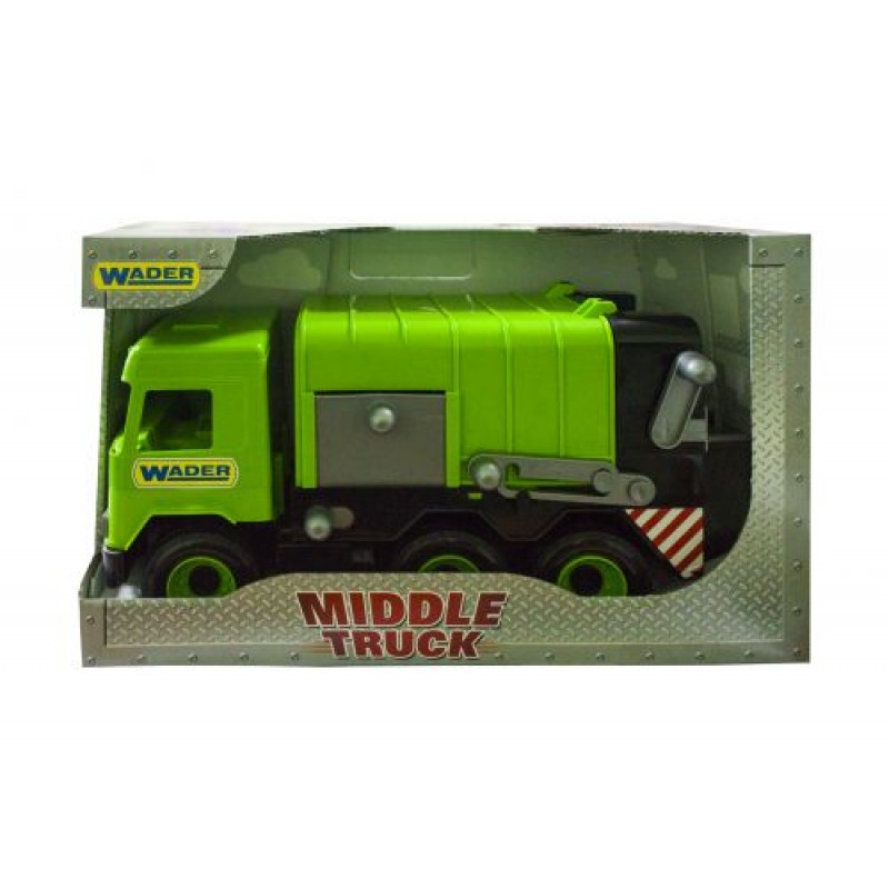 Сміттєвоз "Middle truck" (зелений) Пластик Зелений (41044)